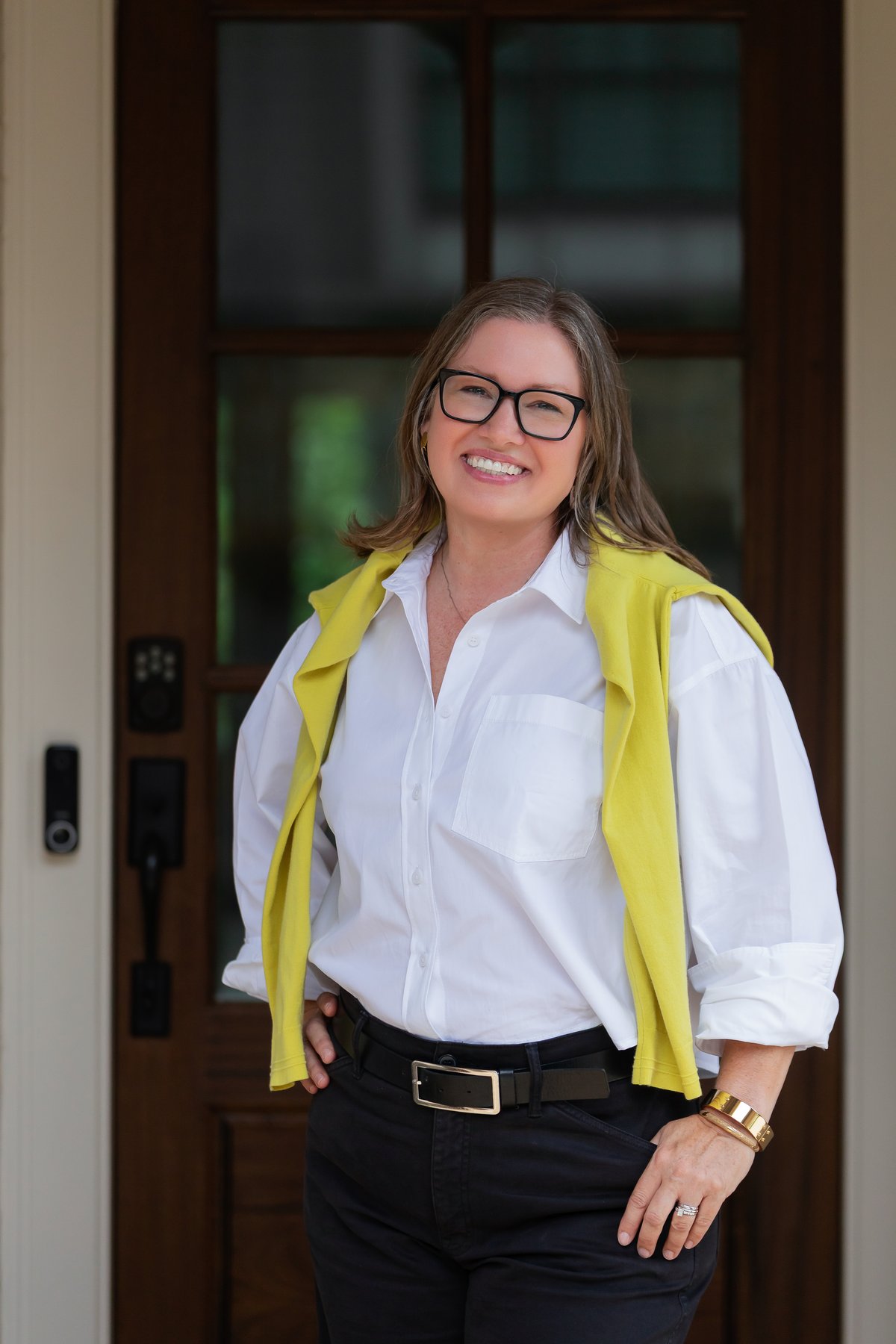 Portrait of Kelly Conrad, principal designer of Kelly Conrad & Co.